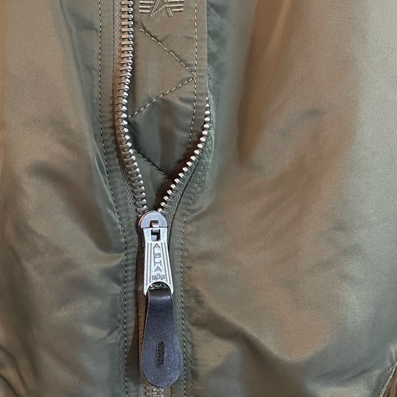 Alpha; Remove Before Flight; Jacket; Bomber Jacket; sage green - Picture 3 of 8